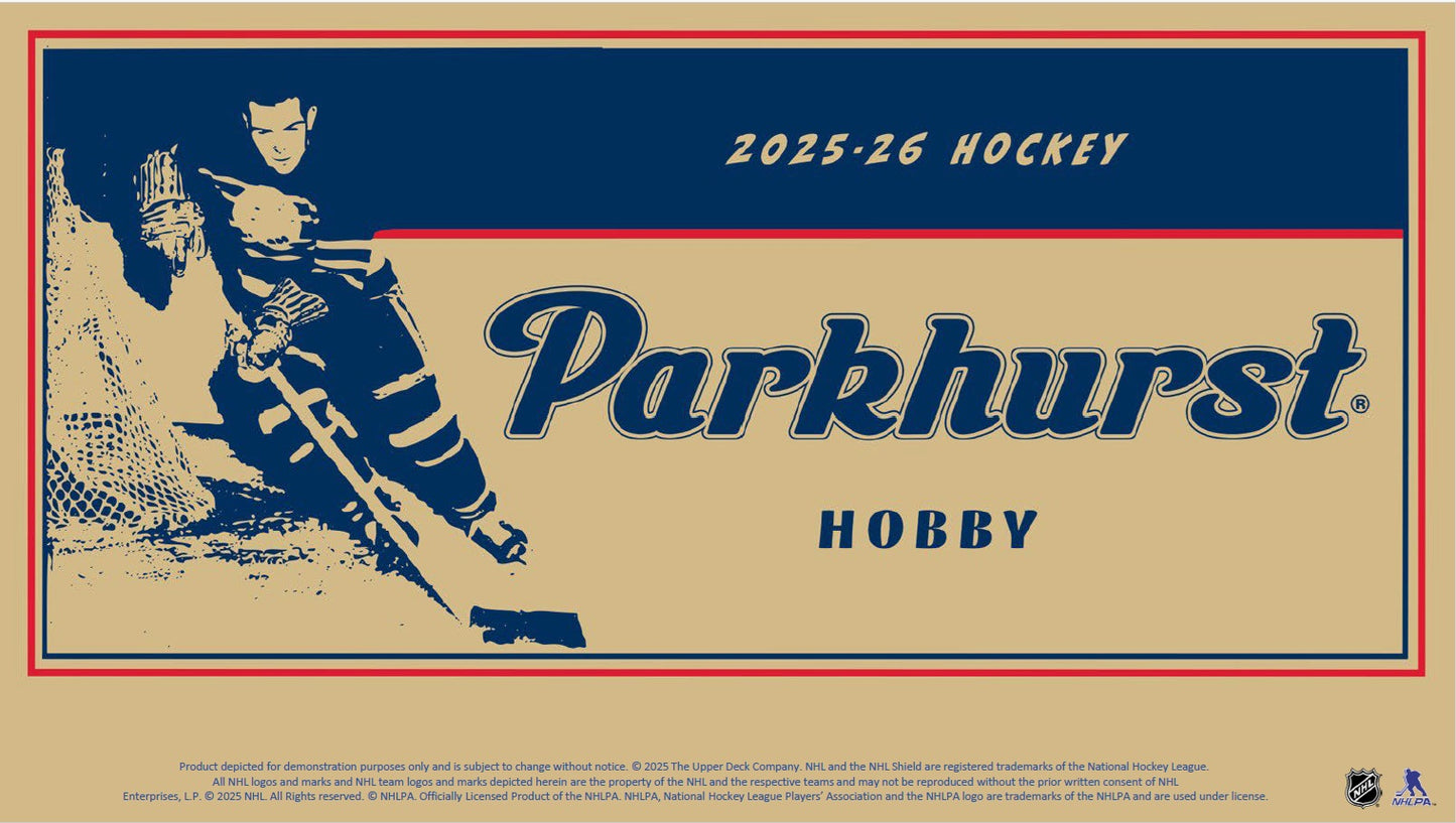 2025-26 UD PARKHURST HOCKEY HOBBY BOX *PRE ORDER SHIPS JULY 2