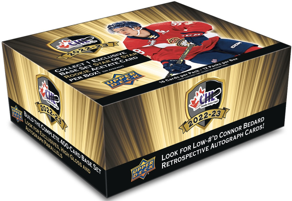 2022-23 UD CHL HOCKEY HOBBY BOX