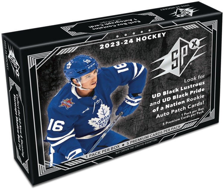 2023-24 UD SPX HOCKEY HOBBY BOX