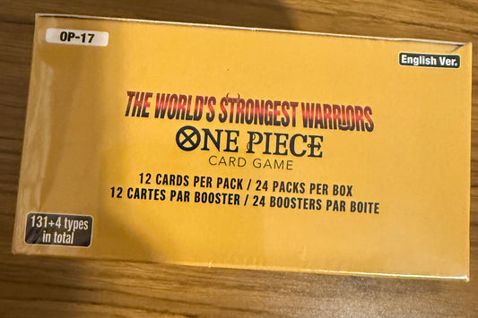 ONE PIECE The World's Strongest Warriors OP-17 BOOSTER BOX TCG SEALED ENGLISH