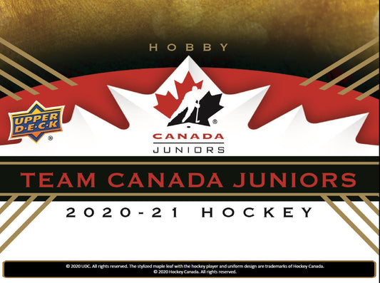 2020 UD TEAM CANADA JUNIORS HOCKEY BOX