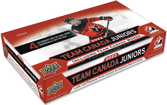 2022 UD TEAM CANADA HOCKEY HOBBY BOX