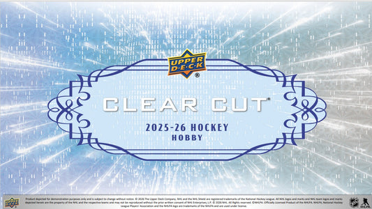 2025-26 UD CLEAR CUT HOCKEY BOX (PRE ORDER SHIPS AUG 12)