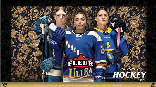 2025-26 FLEER ULTRA PWHL HOCKEY HOBBY BOXPACKAGING:      8 Cards per Pack  15 Packs per Box