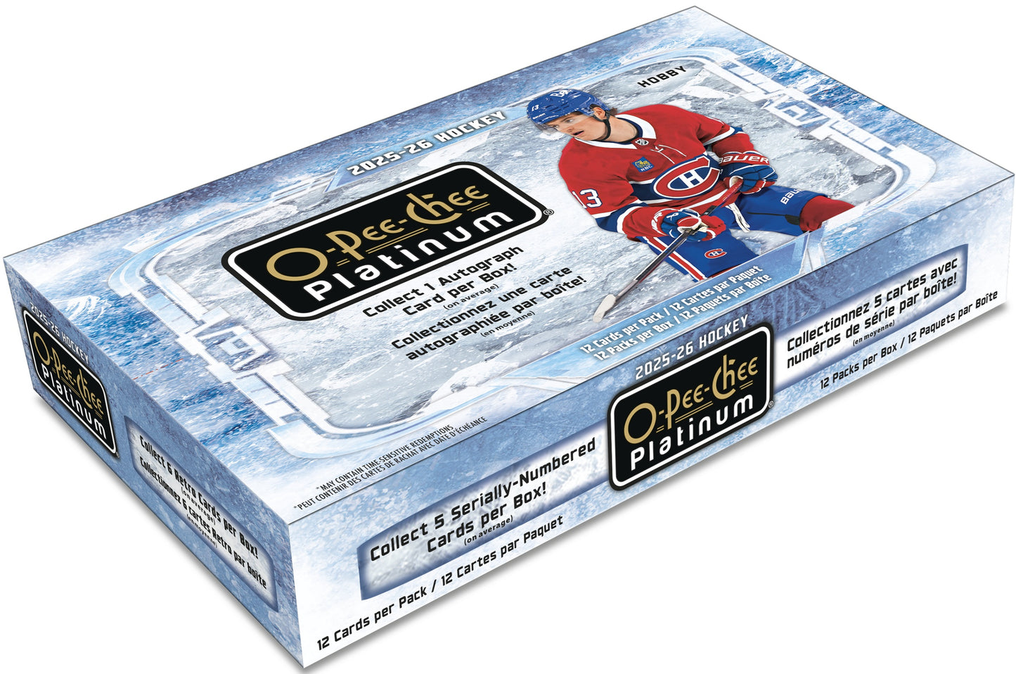2025-26 UD O-PEE-CHEE PLATINUM HOCKEY HOBBY BOX (PRE ORDER SHIPS MAY 20)