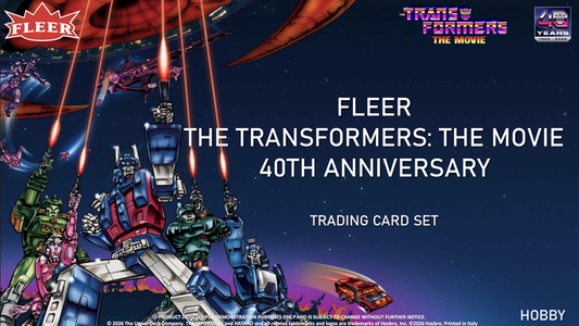 2026 FLEER TRANSFORMERS THE MOVIE 40TH ANNIVERSARY HOBBY BOX (PRE ORDER SHIPS DEC 15)