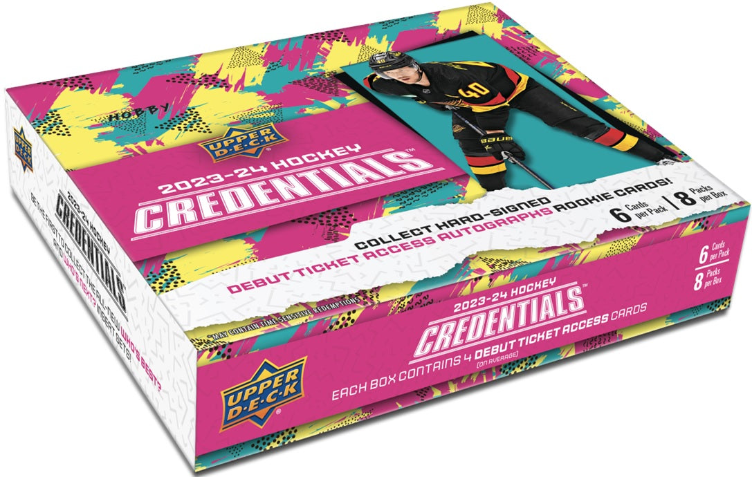 23-24 UD CREDENTIALS HOCKEY HOBBY BOX