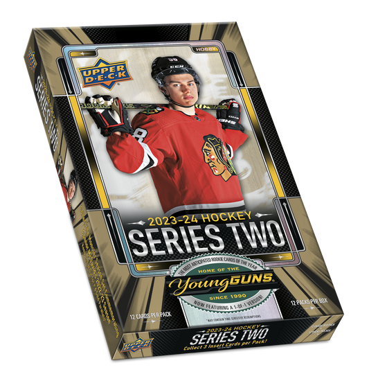 2023-24 UD SERIES 2 HOCKEY HOBBY BOX  -BEDARD YOUNG GUN SET