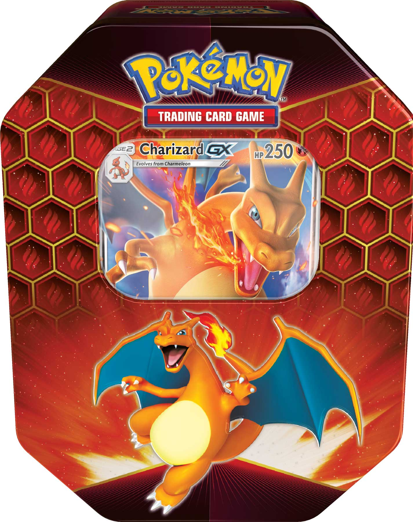 POKEMON HIDDEN FATES SINGLE TIN Charizard-GX